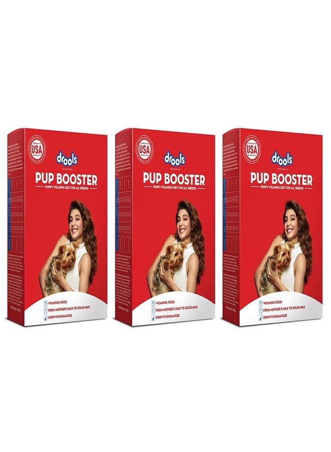 Drools Pup Booster Puppy Weaning Diet Powder for All Breeds 900 Gram (Pack of 3)